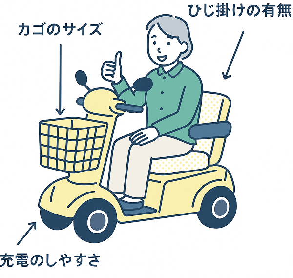 シニアカーの快適装備 | ELEMOs