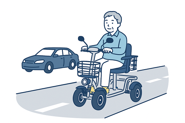 道路の左側を走行特定小型四輪 | ELEMOs