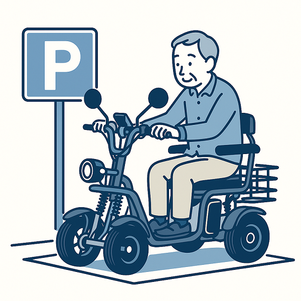 特定小型四輪を駐車する人 | ELEMOs