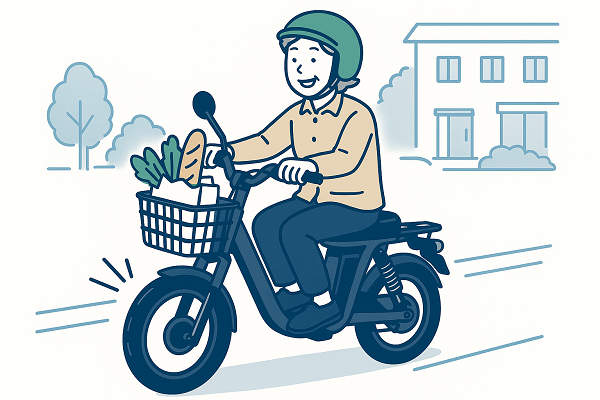 買い物で電動モペットを使用 | ELEMOs