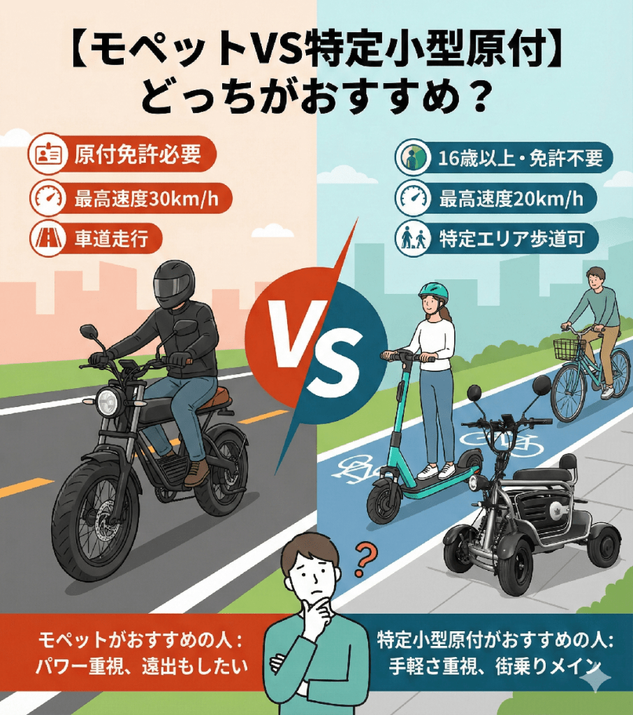 モペットvs特定小型 | ELEMOs