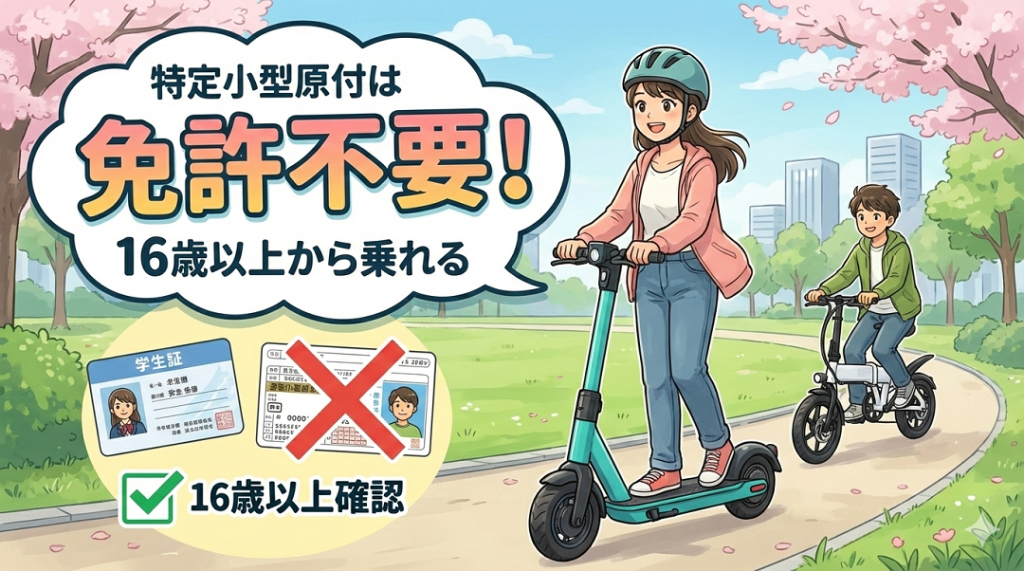 特定小型は16歳以上なら免許不要で運転可能 | ELEMOs