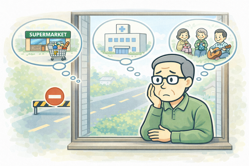 運転をやめた高齢者イメージ | ELEMOs