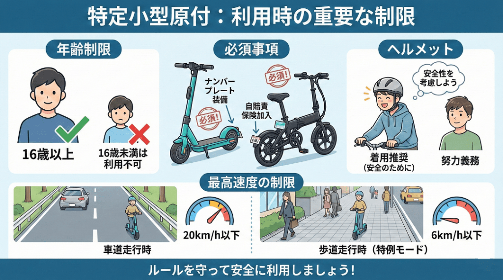 特定小型原付利用時の制限 | ELEMOs