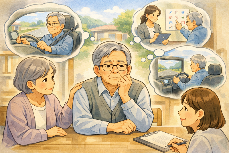 まだ運転できるのにと悩む男性 | ELEMOs