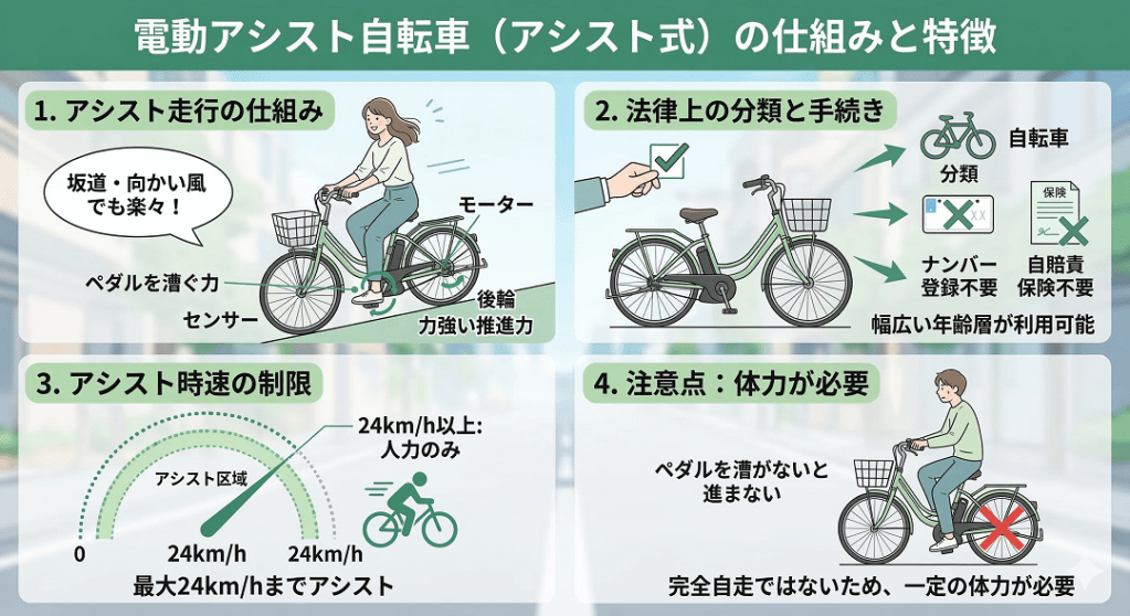 電動アシスト自転車の説明 | ELEMOs