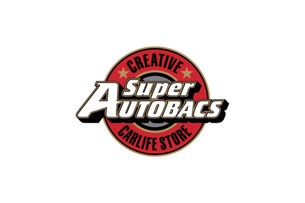 Circular red-gold logo badge with 'CREATIVE' at the top and 'CARLIFE STORE' around the edge; bold stylized text 'A Super Autobags' across the center.